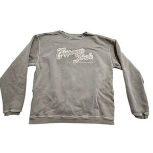 Authentic Pigment Leinenkugels Chippewas Pride Sweatshirt Medium Olive Green